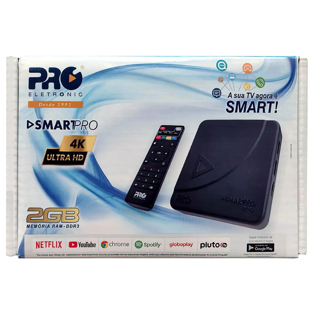 Smart Box Pro Eletronic 4K UHD PROSBS-3000 2GB RAM - ebbamoveis