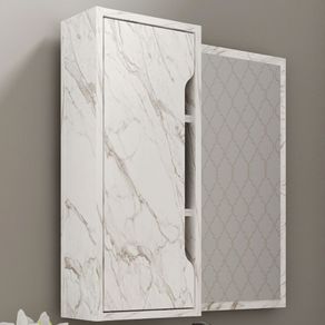Espelheira-para-Banheiro-BN3648-Marmore-Branco-60x60cm-Tecno