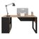 Mesa-para-escritorio-Me4182-Amendoa-Preto-Tecnomobili