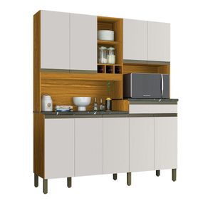 Cozinha-Compacta-Com-9-Portas-1-Gaveta-100--Mdf-Merlot-Perfi